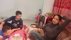 play Shathi Khatun, Hanif, and Shapan Pramanik in a Steamy Threesome: Tight Pussy and Anal Sex